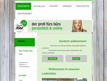 Tablet Screenshot of buerobedarf-hild.de